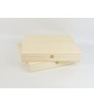 Caja de madera 40x33x6 cm. c/bisagra y broche Ref.P00C36D