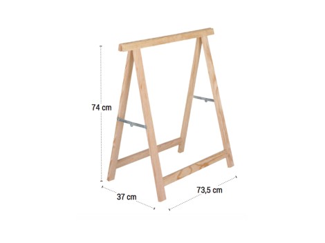 Standard pine wood trestle, order 35 units. Ref.1341