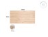 Tablero de madera pino macizo tres medidas Ref.AS12699