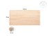 Solid pine wood board, three sizes Ref.AS12699
