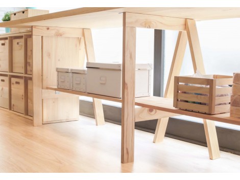 Wooden trestle for small spaces Ref.1343