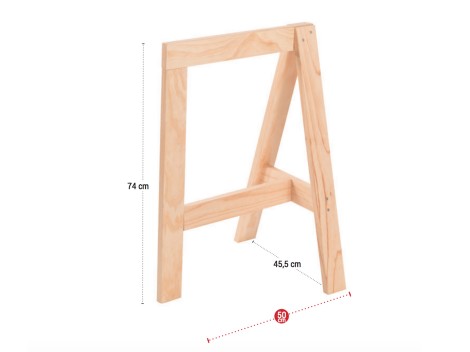 Wooden trestle for small spaces Ref.1343
