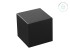 Peana cuadrada negro 10x10x10 cm. Ref.MS1A110