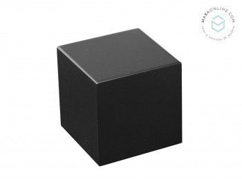 Peana cuadrada negro 10x10x10 cm. Ref.MS1A110