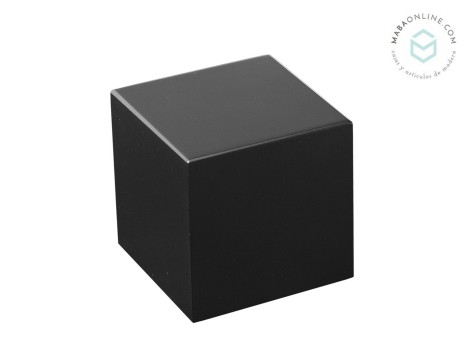Peana de madera Cuadrada Negra 10x10x10 cm. Ref.MS1A110