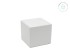 Peana cuadrada 7x7x7 cm. blanca Ref.MS1A014M