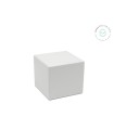 Peana cuadrada Blanca 7x7x7 cm. Ref.MS1A014M