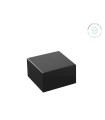 Black Square Wooden Base 8x8x3 cm. Ref.MD1A142M