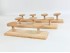 Natural wall coat rack 2, 3 and 4 hangers Circle Ref.855R