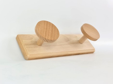 Natural wall coat rack 2, 3 and 4 hangers Circle Ref.855R