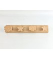 Natural wall coat rack 2,3 and 4 Combined hangers Ref.855C
