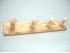 Percha pino 4 pomos Ref.851B