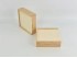 Caja de madera 17,5x17,5x5,5 cm. c/tapa madera Ref.P00CF3