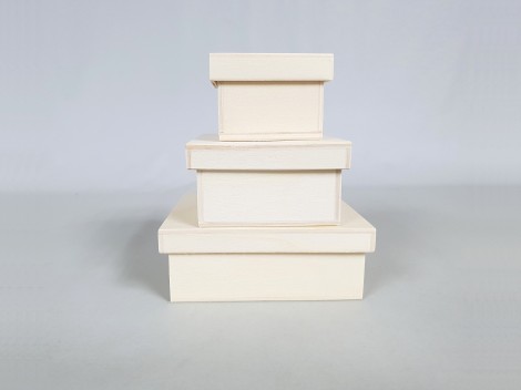 Caja de madera Cuadrada 20x20x10 cm. c/tapa Ref.P00C20 - Mabaonline