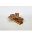 Taco de madera Envejecido 15x4x1,5 cm. Ref.P1009