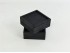 Black wooden box 13x13x6 cm. with Frame sliding cover Ref.P00C01CN