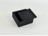 Black wooden box 13x13x6 cm. with Frame sliding cover Ref.P00C01CN