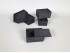 Black wooden box 12x8x7 cm. with sliding lid Ref.1623