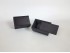Black wooden box 12x8x7 cm. with sliding lid Ref.1623