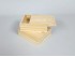 Pine wood box 13x12x4 cm. with sliding cover Ref.P53C16
