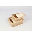 Wooden box 2 measures with sliding lid Frame Ref.P00C01