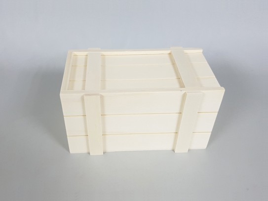Caja de madera Tipo Embalaje 22x12x12 cm. c/tapa corredera Ref.PC10