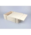 Caja de madera tipo Embalaje 35x27x10 cm. c/tapa corredera Ref.P1454C10RT