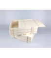 Packaging type wooden box 35x27x10 cm. with sliding lid Ref.P1454C10RT