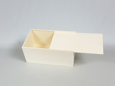 Caja madera 35x20x15 cm. c/tapa corredera Ref.PC61