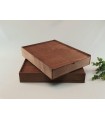 Aged wooden box 45x34x8 cm. with sliding cover Ref.PC8BC