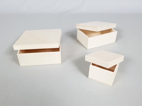 Caja de madera c/tapa 3 medidas Ref.P1813