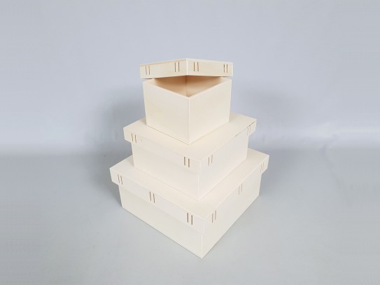 Caja de madera c/tapa para cinta 3 medidas Ref.P50C16