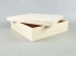 Caja de madera Cuadrada 33x33x8 cm. c/tapa Ref.P35C23DG