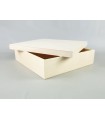 Square wooden box 33x33x8 cm. with lid Ref.P35C23DG