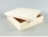Square wooden box 33x33x8 cm. with lid Ref.P35C23DG