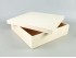 Caja de madera Cuadrada 33x33x8 cm. c/tapa Ref.P35C23DG