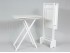Set 2 folding tables with white support Ref.1391B