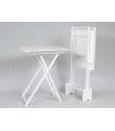 Set 2 folding tables with white support Ref.1391B