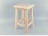 50 cm. square wooden stool Ref.1311
