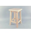 50 cm. square wooden stool Ref.1311