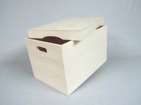 Caja de madera Grande 52x35x34 cm. c/tapa Ref.P00CA50