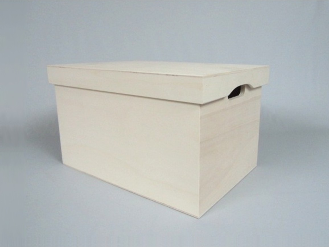 Caja de madera Grande 52x35x34 cm. c/tapa Ref.P00CA50