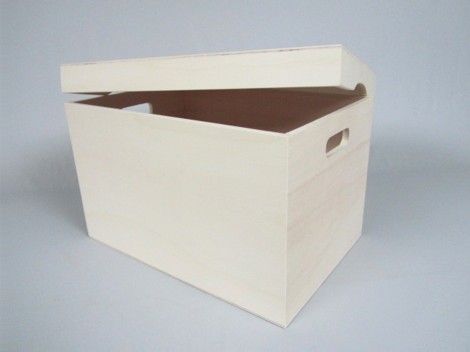 Caja de madera Grande 52x35x34 cm. c/tapa Ref.P00CA50