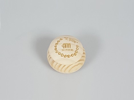 Pine Round box with lid Ref. P1971