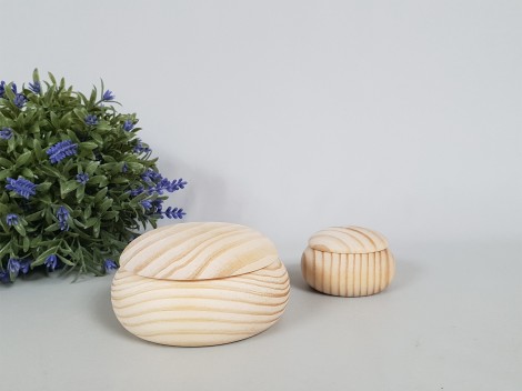 Pine Round box with lid Ref. P1971