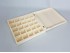 Caja de madera 23x23x5 cm. 25 divisiones Ref.AR1028.2