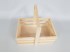 Caja cesta de madera 24x18,5x20 cm. Ref.AR11331