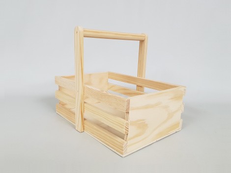 Caja Cesta de madera c/asas 2 medidas Ref.AR1653 - Mabaonline