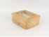 Wooden box 27.5x20.5x11 cm. with drawer, divisions and glass top Ref.PC0R50V