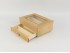 Wooden box 27.5x20.5x11 cm. with drawer, divisions and glass top Ref.PC0R50V